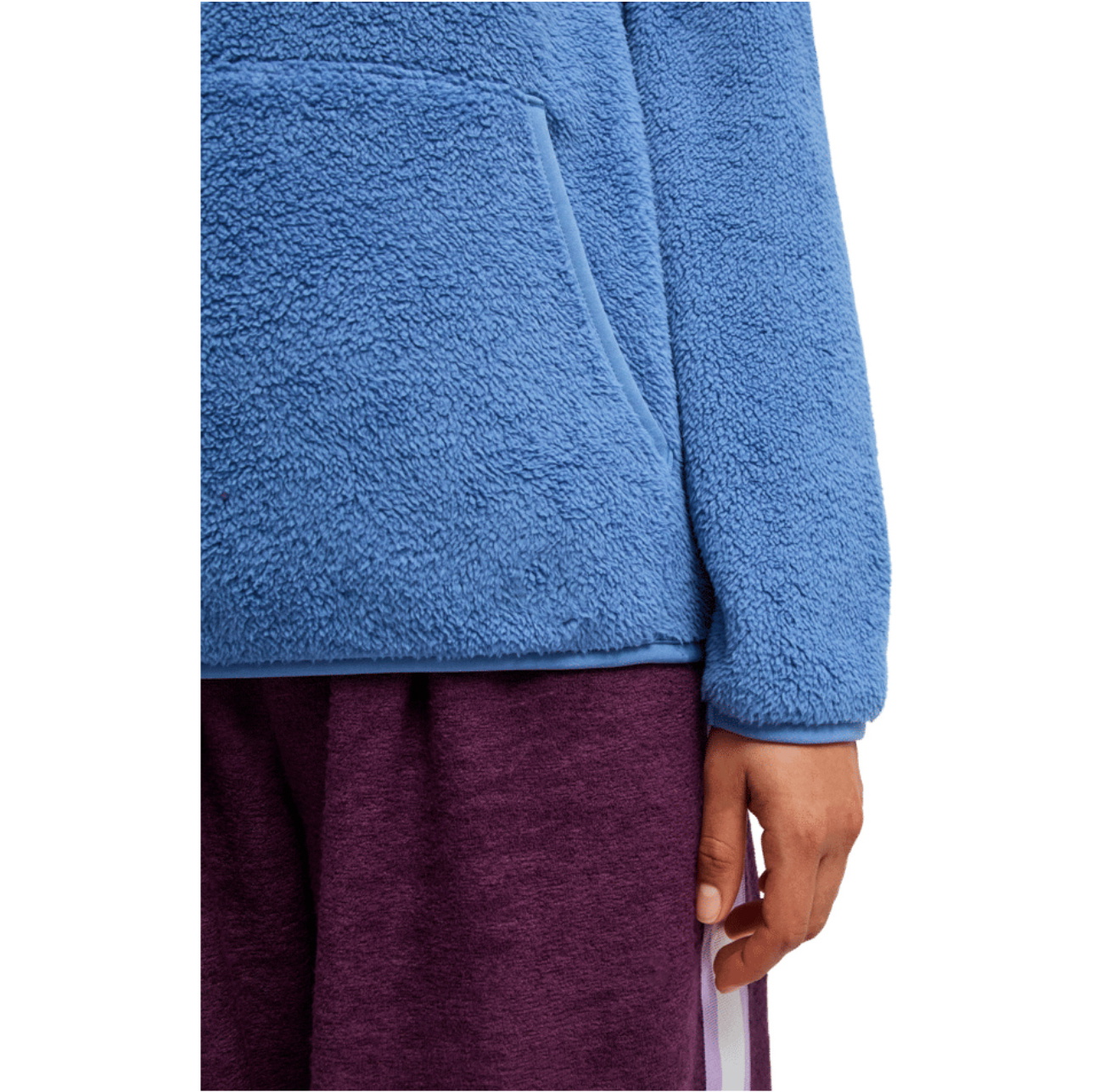2026 Roxy Womens Cool Calling Sherpa Hoodie ERJPF03168 - Dutch Blue